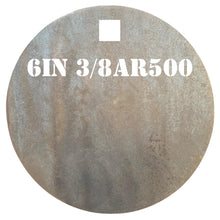 Load image into Gallery viewer, Magnum Target 6" x 3/8" AR500 NRA Gong/Hanger Steel Shooting Target - Pistol & Rifle Plate 1pc Set (H61AR500)
