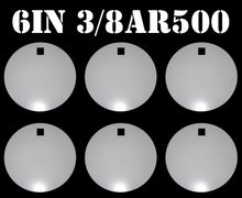 Load image into Gallery viewer, Magnum Target 6" x 3/8" AR500 NRA Gong/Hanger Steel Shooting Target - Pistol & Rifle Plate 6pc Set (H66WAR500)