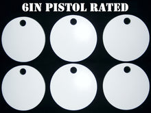 Load image into Gallery viewer, Magnum Target 6 in Round NRA PISTOL ONLY Targets - 3/8in. Mild Steel Targets - 6pc. Metal Plate Set (H66W)
