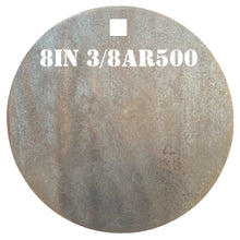 Load image into Gallery viewer, Magnum Target 8" x 3/8" AR500 NRA Gong/Hanger Steel Shooting Target - Pistol & Rifle Plate 1pc Set (H81AR500)