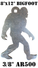 Load image into Gallery viewer, Magnum Target 3/8" AR500 8"x12” Bigfoot Sasquatch Steel Shooting Range Target 1pc Hanger/Gong (HBF8x121AR500)