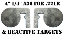 Load image into Gallery viewer, Magnum Target 4"x1/4" Rimfire 22LR Steel Shooting Targets - Dueling Tree Metal Paddles for Hostage Reactive Targets