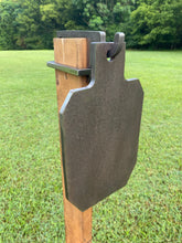 Load image into Gallery viewer, 4pc 3/8" AR500 Hardened Steel 2x4 Topper Hooks for Metal Range Shooting Targets (2x4HOOK4AR500-LONG)