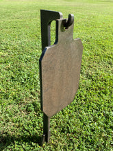 Load image into Gallery viewer, 2pc Set of 30" Tall 3/8" AR500 Ground Stake Stands w/ Integrated Hook for Steel Shooting Targets (HSTD2AR500-30IN)