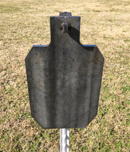 Load image into Gallery viewer, Interlocking 7"x12" 3/8" AR500 IDPA / IPSC Range Steel Shooting Target w/ T-Post Hook (HIDPA121TPH1AR500-IL)