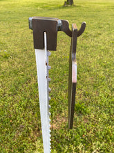Load image into Gallery viewer, 7"x12" 3/8" AR500 IDPA / IPSC Range Steel Shooting Target w/ T-Post Hook (HIDPA121TPH1AR500)