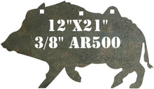 Load image into Gallery viewer, 12"x21" 3/8" AR500 Wild Hog Boar Pig Metal Gong Steel Shooting Rifle Target 1pc (HOG12x211AR500-NP)