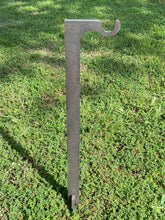 Load image into Gallery viewer, 2pc Set of 30" Tall 3/8" AR500 Ground Stake Stands w/ Integrated Hook for Steel Shooting Targets (HSTD2AR500-30IN)