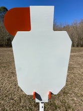 Load image into Gallery viewer, Magnum Target FULL SIZE 3/8&quot; AR500 IDPA STEEL REACTIVE HOSTAGE SHOOTING TARGET 15X30 w/ T-post Mount - HT15x30TPM1DT-KIT

