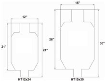 Load image into Gallery viewer, 12"x20" IDPA 2/3 Scale 3/8" AR500 Steel Hostage Reactive Shooting Target w/ T-post Mount (HT12X24TPM1DT-KIT)