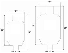 Load image into Gallery viewer, 15"x30" FULL SIZE IDPA 3/8" AR500 Steel Hostage Reactive Shooting Target w/ 2x4 Mount & Stand (HT15x30-1DT-SM2x4-LONGLEG-KIT)