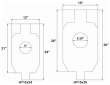 Load image into Gallery viewer, 15"x30" FULL SIZE IDPA 3/8" AR500 Steel Hostage Reactive Shooting Target w/ T-post Mount (HT15x30TPM-KIT)
