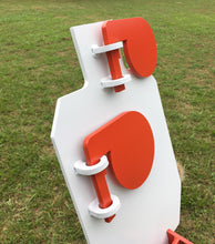 Load image into Gallery viewer, 15"x30" FULL SIZE IDPA 3/8" AR500 Steel Hostage Reactive Shooting Target w/ T-post Mount (HT15x30TPM-KIT)