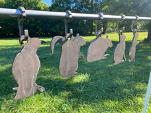 Load image into Gallery viewer, Varmint/Animal Silhouette Hangers - 22LR Smallbore 1/4in Mild Steel Shooting Targets 5pc (HVAR5)