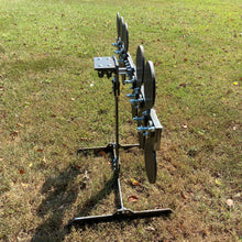 Load image into Gallery viewer, Magnum Target 3/8" AR500 Portable Revolving Plate Rack / Dueling Tree “No Weld” - Texas Star Type - Reactive Steel Shooting Target w/ 6in Paddles (RPR-10)