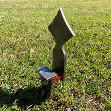 Load image into Gallery viewer, Magnum Target 6"x12" 3/8" AR500 Auto Reset Diamond Popper - Suit Playing Card - Spring Reactive Metal Steel Shooting Target (SPR-DIAMOND6x12AR500)