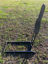Load image into Gallery viewer, 12"x42" 3/8" AR500 Steel Reactive IDPA/IPSC Full Size Pepper Popper - Metal Shooting Target w/ Base Unpainted (PP12x45AR500)