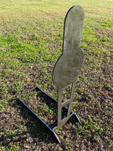 Load image into Gallery viewer, 12"x42" 3/8" AR500 Steel Reactive IDPA/IPSC Full Size Pepper Popper - Metal Shooting Target w/ Base Unpainted (PP12x45AR500)