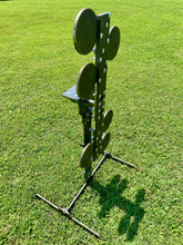 Load image into Gallery viewer, Magnum Target 3/8" AR500 Portable Revolving Plate Rack “No Weld” Reactive Steel Shooting Target w/ 6in Paddles (RPR-6)