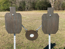 Load image into Gallery viewer, Magnum Target 3/8" AR500 2/3 Scale 66% 12"x20" IDPA/IPSC Steel Shooting Gong Target w/ Spring T-Post Mount / Hook (G12x201S-SPRTPM1AR500)