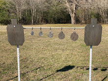 Load image into Gallery viewer, Magnum Target 3/8" AR500 2/3 Scale 66% 12"x20" IDPA/IPSC Steel Shooting Gong Target w/ Spring T-Post Mount / Hook (G12x201S-SPRTPM1AR500)