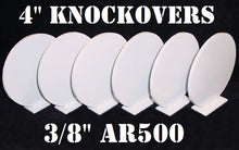 Load image into Gallery viewer, 4in 3/8" AR500 Knockover Steel Shooting Targets - Metal NRA Range Knock-downs (K46WAR500)