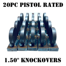 Load image into Gallery viewer, Magnum Target 20pc. Coin Challenge 1.50" Knockovers - Steel Shooting Targets - .22LR Rim-fire & Pistol (KC1.50-20PC)
