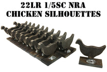 Load image into Gallery viewer, 1/5sc. NRA/IHMSA .22LR Rimfire Small Bore Chicken/Animal Knock-down Steel Target Silhouettes 5 10 or 20pc (KCKN5NP) (KCKN10NP) (KCKN20NP)