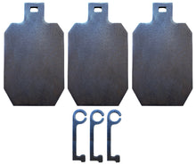 Load image into Gallery viewer, Magnum Target 3/8" AR500 Interlocking Know Your Limits KYL 7"x12" IDPA/IPSC Steel Shooting Targets w/ Hooks for 3/4" EMT Conduit or 1" OD Pipe (KYL-HIDPA123-CH3-AR500-IL)