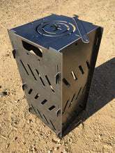 Load image into Gallery viewer, Magnum Target Portable Burn Cage 12inx24in Box Campfire Stove Fire Pit Camping RV (PBC12x24)