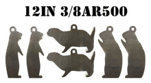 Load image into Gallery viewer, 12" Steel Shooting Targets - 3/8" AR500 Prairie Dog Animal Silhouette - 6pc (PD126AR500)