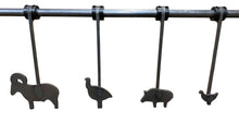 Load image into Gallery viewer, DIY 3/8" AR500 1/5sc. NRA/IHMSA Metallic Silhouette Steel Target Swingers for 3/4" EMT Conduit or 3/4" Pipe (1.050" OD) - 8pc Rifle Rated Set (SWR4UAR500)