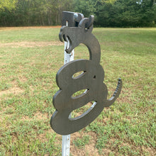 Load image into Gallery viewer, 13"x14" 3/8" AR500 Rattle Snake Silhouette Steel Shooting Gong Target (SNAKE13x141AR500)