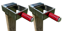 Load image into Gallery viewer, 2x4 Target Spring Mount for AR500 Steel Targets - Metal Range Stand 1pc or 2pc (SPR2x4M1-14A36) (SPR2x4M2-14A36)