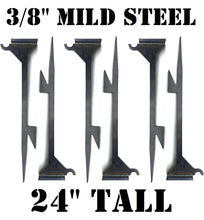 Load image into Gallery viewer, Magnum Target 24" Heavy Duty Knockover / Hanger Stands 6pc Set for Steel Targets (STD6NP-HOOK)