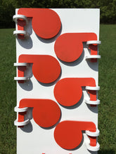 Load image into Gallery viewer, Stringer 12"x24" 3/8" AR500 Steel Hostage Reactive Dueling Tree Shooting Target w/ 2x4 Mount & Stand (STR12x24SM2x4-KIT)