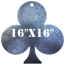 Load image into Gallery viewer, A 16inx16in 3/8in AR500 club steel shooting target silhouette with center hole for mounting, intended for use in shooting practice.
