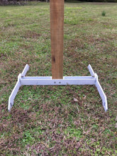 Load image into Gallery viewer, Zipper 13"x30" 3/8" AR500 Full Size IDPA Steel Hostage Reactive Dueling Tree Shooting Target w/ 2x4 Mount & Stand (ZPR13x30SM2x4-LONGLEG-KIT)