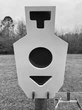 Load image into Gallery viewer, Triple Tap 12"x24" 3/8" AR500 Steel Hostage Reactive Vitals Shooting Target w/ 2x4 Mount & Stand (TTHT12x24SM2x4-KIT)