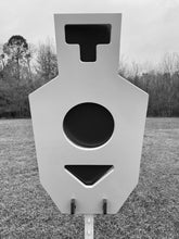 Load image into Gallery viewer, Triple Tap 12"x24" 3/8" AR500 Steel Hostage Reactive Vitals Shooting Target w/ T-post Mount (TTHT12x24TPM-KIT)