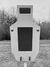 Load image into Gallery viewer, Magnum Target RINGER 12"x24" 3/8" AR500 Steel Reactive Shooting Target A & B/C Zone for T-Post (RGR-BCZ12x24-TPM)