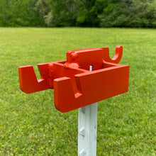 Load image into Gallery viewer, Magnum Target RINGER 12"x24" 3/8" AR500 Steel Reactive Shooting Target A & B/C Zone for T-Post (RGR-BCZ12x24-TPM)