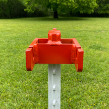 Load image into Gallery viewer, 3/8" AR500 T-Post Topper Mount for Hostage Reactive Steel Shooting Targets 1pc Painted Orange (TPM1OAR500)