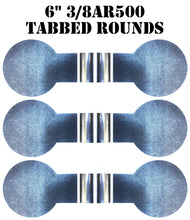 Load image into Gallery viewer, Magnum Target 6" x 3/8" AR500 Steel Target Tabbed Rounds for Plate Racks, Dueling Trees & Swingers w/ Tubes (TR66AR500T)