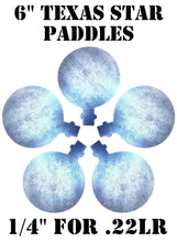 Load image into Gallery viewer, Magnum Target 6"x1/4" Paddles for Magnum Target 22LR Rimfire Texas Star Reactive Shooting Target (TSP-6-14)