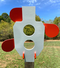 Load image into Gallery viewer, Zipper 9.5"x17" 3/8" AR500 IDPA Steel Hostage Reactive Dueling Tree Shooting Target w/ 2x4 Mount & Stand (ZPR10x18SM2x4-KIT)
