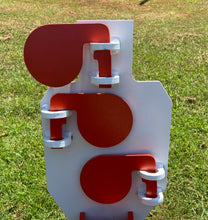 Load image into Gallery viewer, Zipper 9.5"x17" 3/8" AR500 IDPA Steel Hostage Reactive Dueling Tree Shooting Target w/ 2x4 Mount & Stand (ZPR10x18SM2x4-KIT)