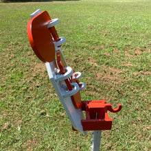 Load image into Gallery viewer, Zipper 9.5"x17" 3/8" AR500 IDPA Steel Hostage Reactive Dueling Tree Shooting Target w/ T-post Mount (ZPR10x18TPM-KIT)