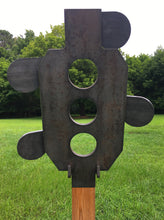 Load image into Gallery viewer, Zipper 13"x30" 3/8" AR500 Full Size IDPA Steel Hostage Reactive Dueling Tree Shooting Target w/ 2x4 Mount & Stand (ZPR13x30SM2x4-LONGLEG-KIT-NP)