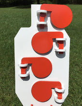 Load image into Gallery viewer, Zipper 13"x30" 3/8" AR500 Full Size IDPA Steel Hostage Reactive Dueling Tree Shooting Target w/ 2x4 Mount & Stand (ZPR13x30SM2x4-LONGLEG-KIT)